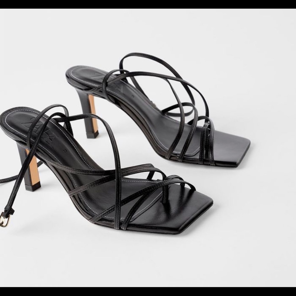 Zara Square Toe Heels